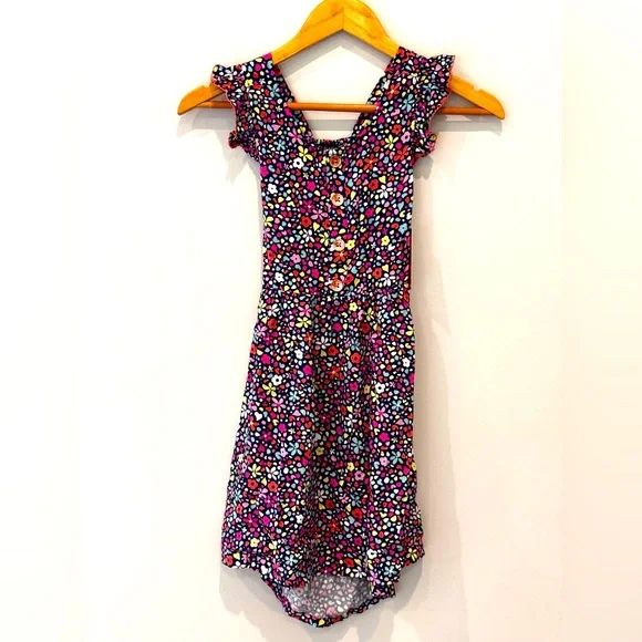 Vince Camuto | Dresses | Vince Camuto Nwt Girls Short Sleeve Multi Colored  Open Back Summer Dress Size | Poshmark